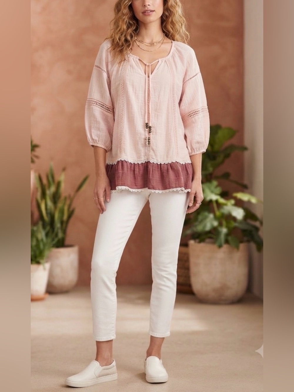 **Matilda Jane** Top Blouse Peasant Boho “Call Me Cute”Women's Small